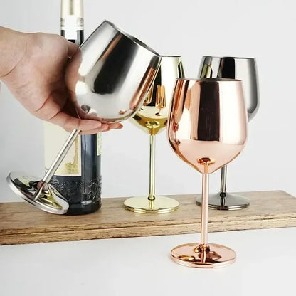 Steel Wine Glasses
