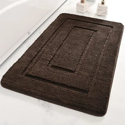 Bathroom Rug Microfiber Shaped Absorbing