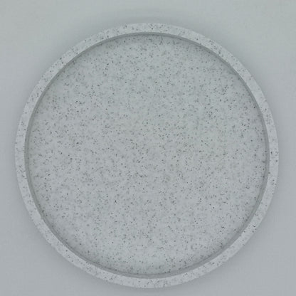 A Round Bathroom Tray Decorative Dressing Table Tray Silicone Soap Rack Kitchen Countertop Storage Rack Coffee Table Decoration for Candles, Perfumes, Plants - Decorative Tray