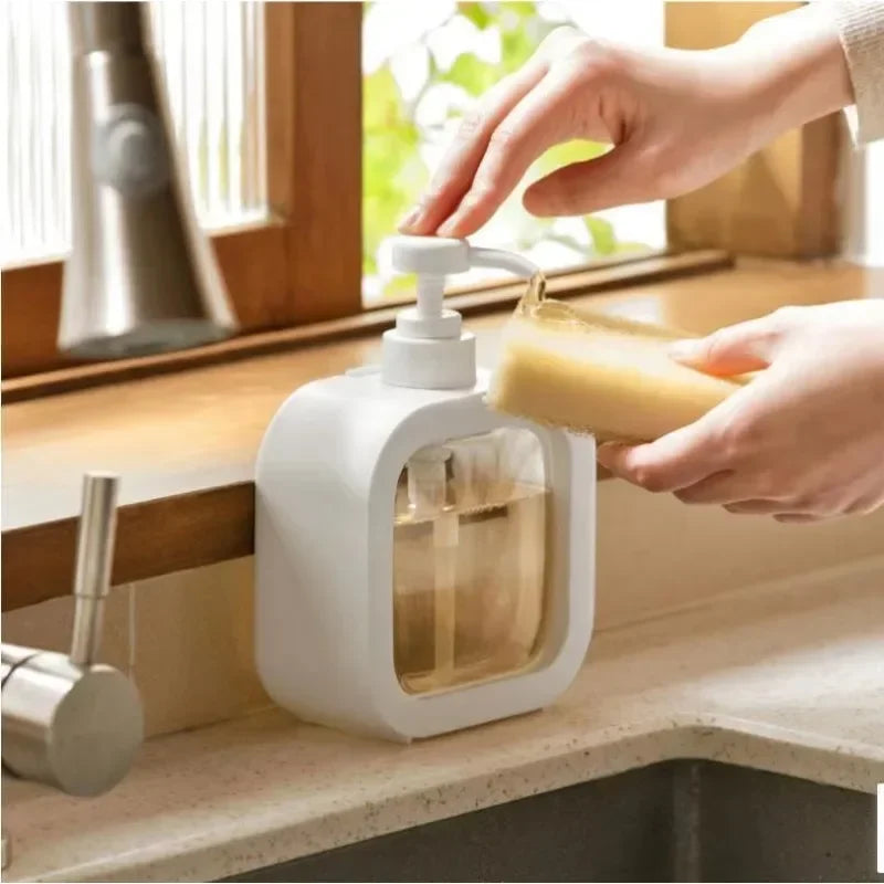 300/500ml Bathroom Soap Dispensers Large Capacity Empty Bottle Refillable Lotion Shampoo Shower Gel Holder Travel Dispenser