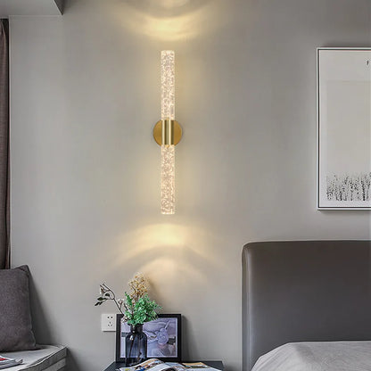 Nordic Bubbles Crystal Rod LED Wall Lamp