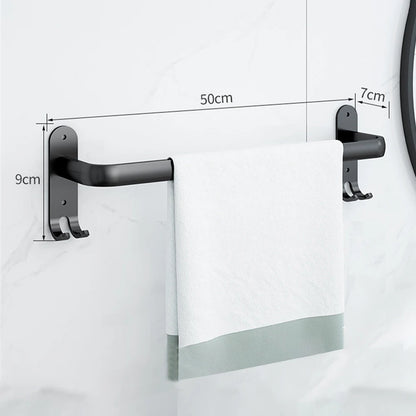 Bathroom Towel Rack 3 Layers No Drill Towel Holder Shower Rack Aluminum alloy Storage Shelf  Bathroom Accessories