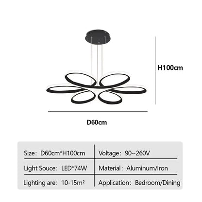 Modern LED Ceiling Lamp Aluminum