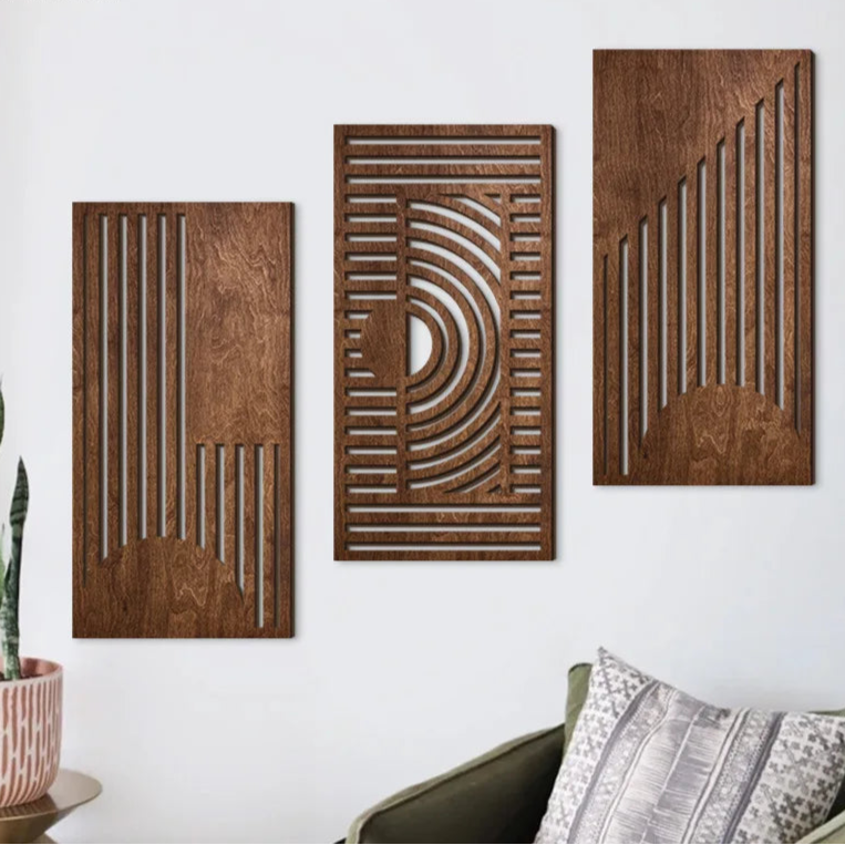 Hollow Wooden Hanging Board Wall Decoration