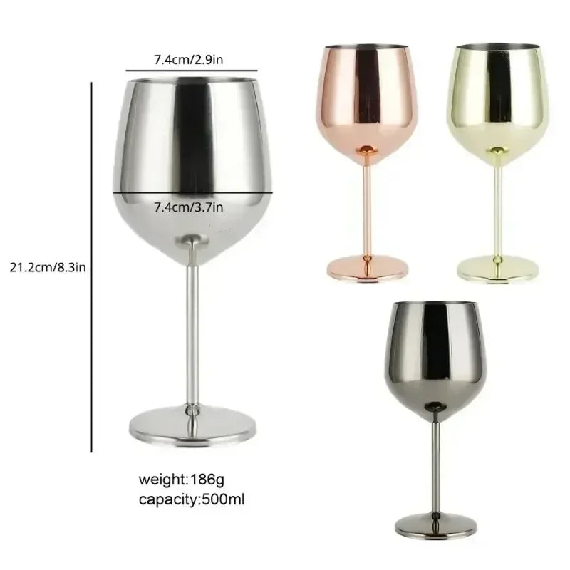 Steel Wine Glasses