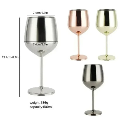 Steel Wine Glasses