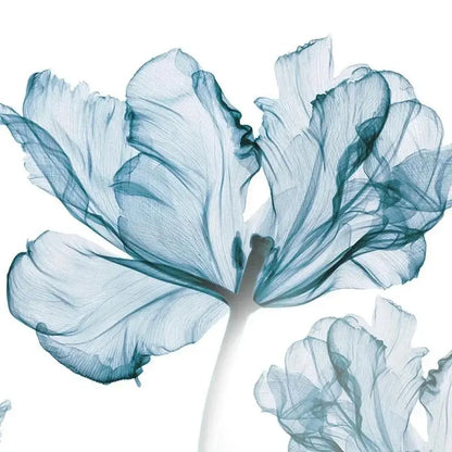 Creative Art Nordic Blue Flower Wall
