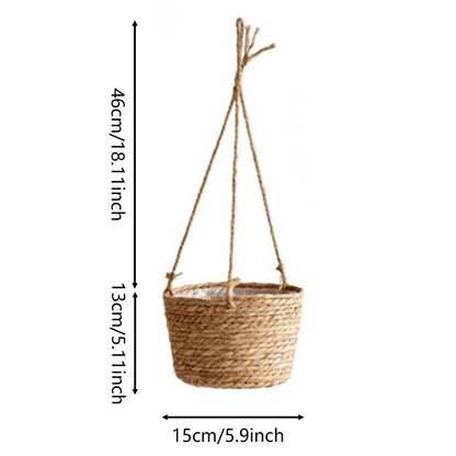 Natural Seagrass Hanging Planter