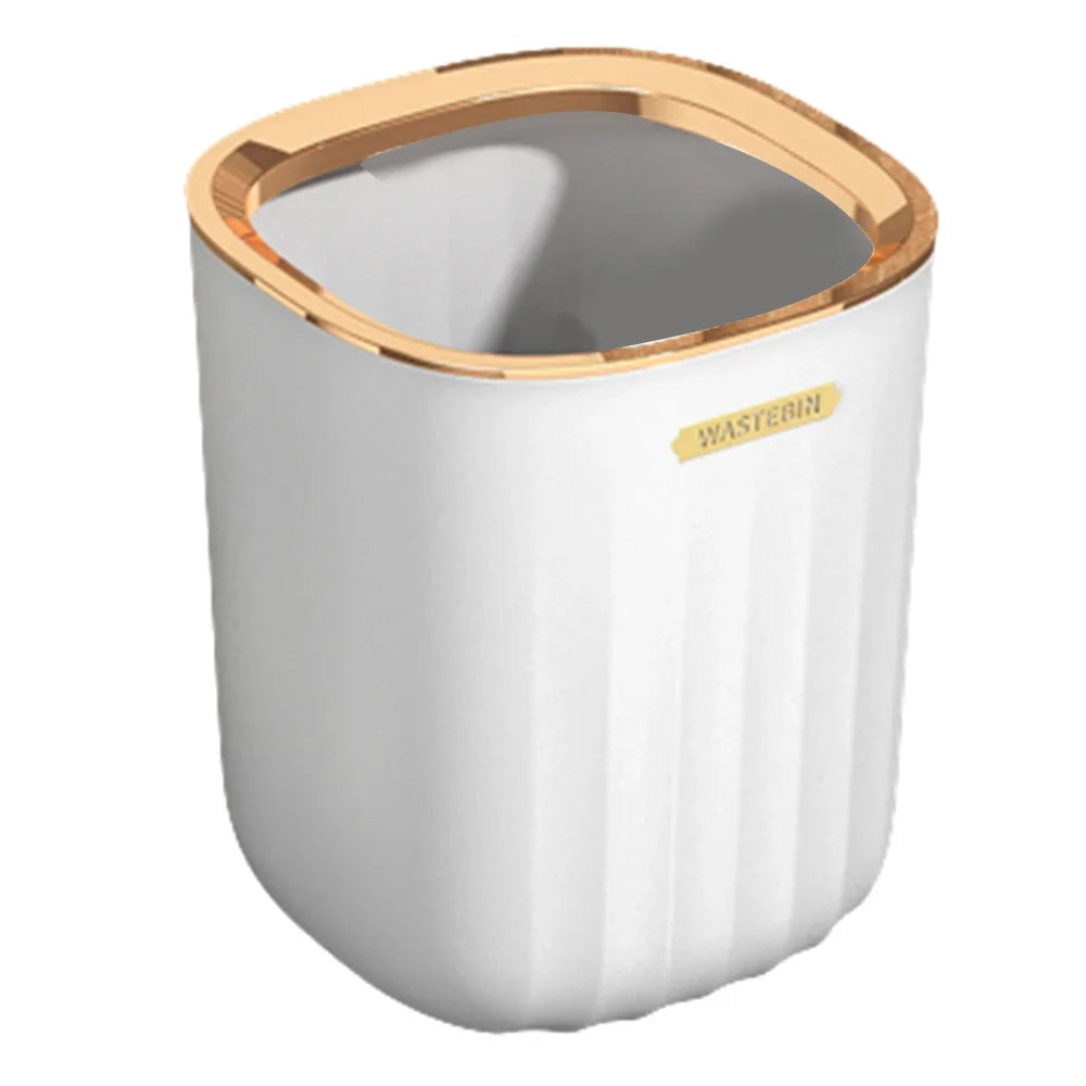 Desktop Trash Can Plastic Dustbin Office Table Cute Storage Bucket Waste Bin Basket Countertop Durable Rubbish Bin for Kitchen