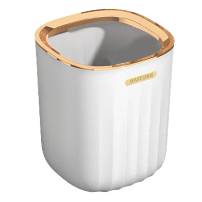 Desktop Trash Can Plastic Dustbin Office Table Cute Storage Bucket Waste Bin Basket Countertop Durable Rubbish Bin for Kitchen