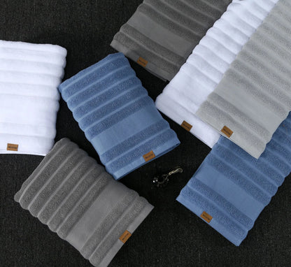 100% Cotton Shower Towels Bath Towel for Adults High Absorbent Home Hotel Pure Thick Towels Bathroom Bath Towel White