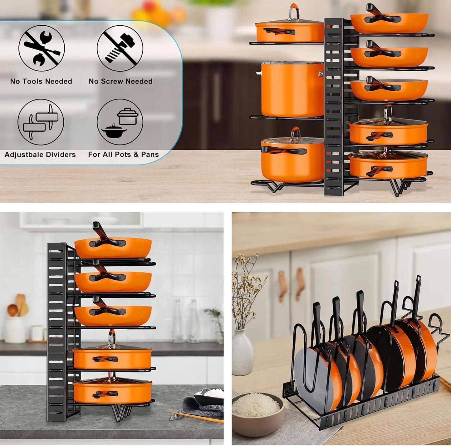 Organizer Rack for Kitchen