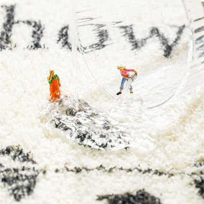 1PC Bathroom Mat Semicircle Floor Rugs Entrance Door Mats Non-slip Mats Cartoon Rug Dustproof Absorbent Carpet Bath Tub Carpets