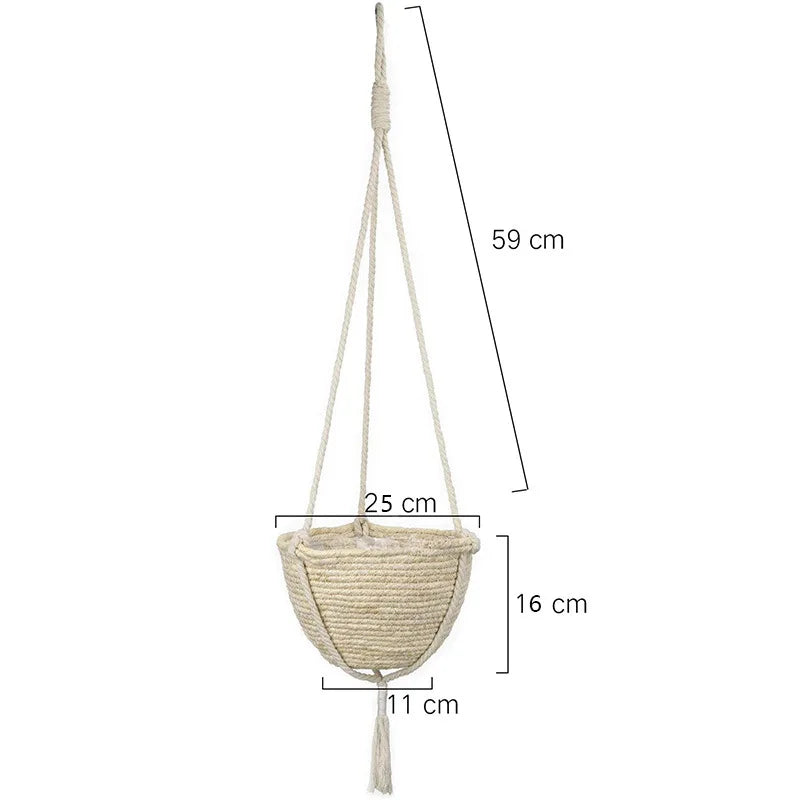Natural Seagrass Hanging Planter