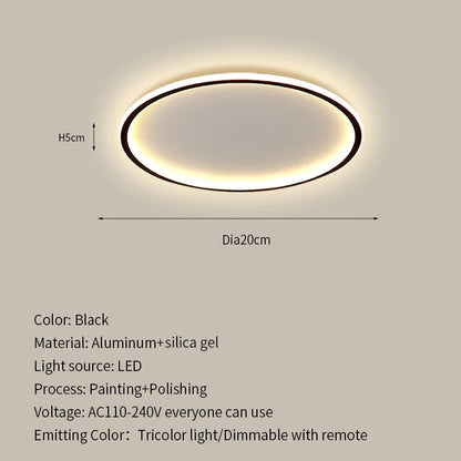 Modern Ultrathin LED Ceiling Lamp