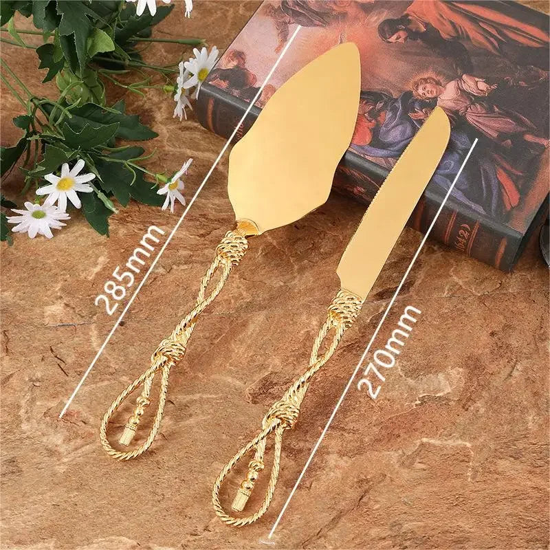 Golden Wedding Cake Knife