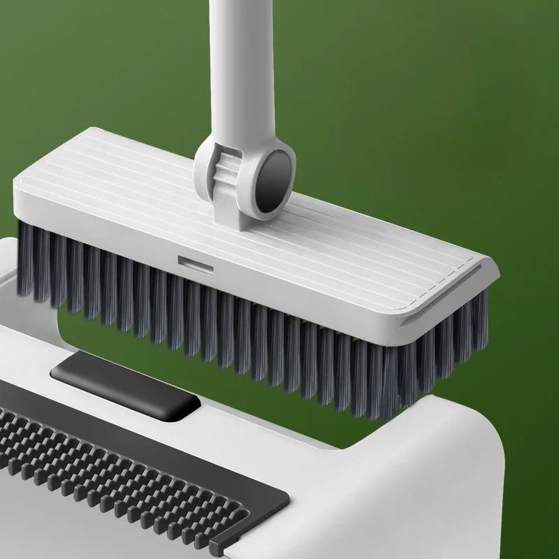 Broom Dustpan Floor Brush Set Indoor Non-stick Hair Long Handle Thickened Broom With Stand Up Dustpan Combo Set Home Clean Tools