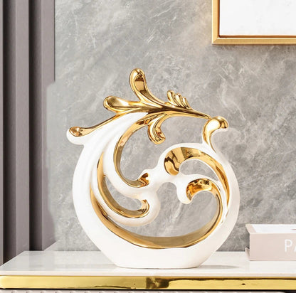 Abstract Phoenix Ceramic Sculpture