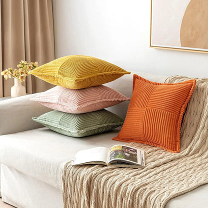 Striped Pillow Covers Decorative