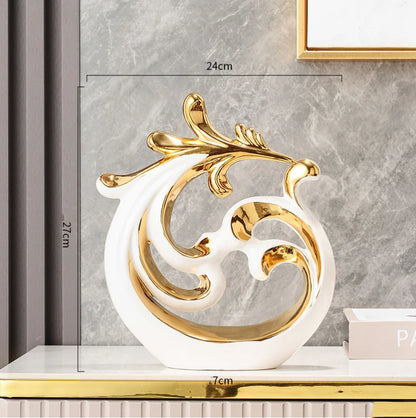 Abstract Phoenix Ceramic Sculpture