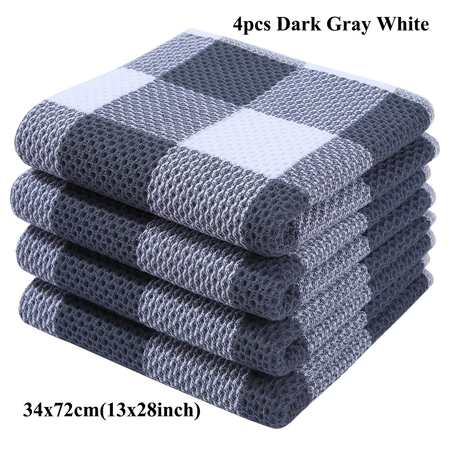 Olanly 100% Cotton Dishcloth For Kitchen Towel Home Ultra Soft Absorbent Dish Cloth Reusable Clean Tool Microfiber Kitchen Towel