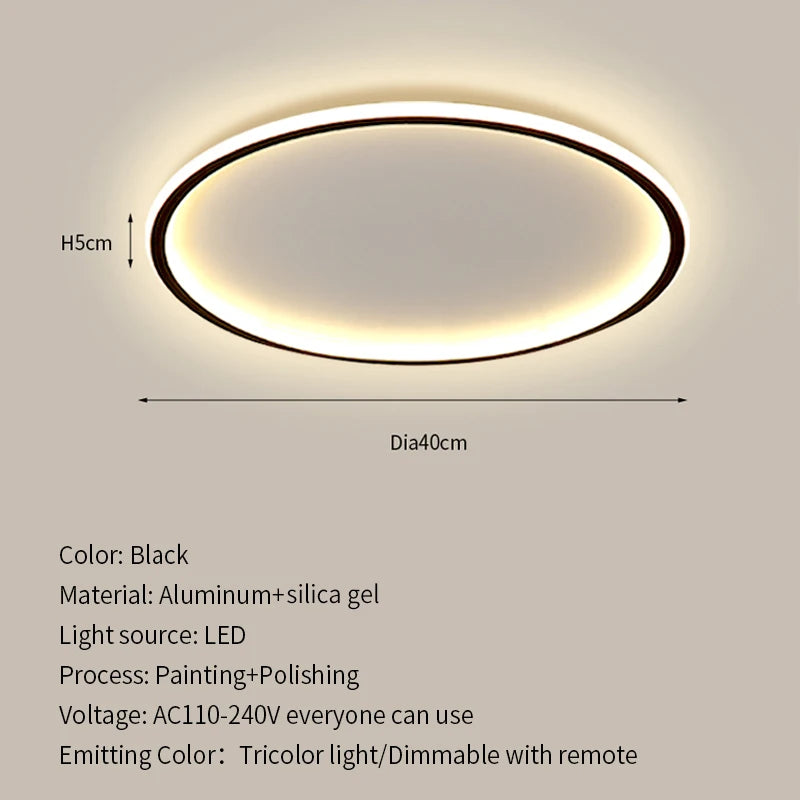 Modern Ultrathin LED Ceiling Lamp
