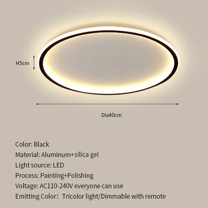 Modern Ultrathin LED Ceiling Lamp