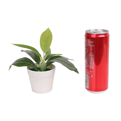 Green Artificial Tree Pot Bonsai Grass Plants