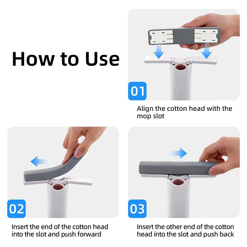 Portable Mini Self Squeeze Cleaning Mop