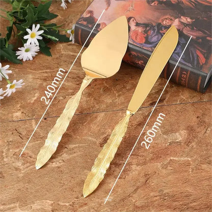 Golden Wedding Cake Knife