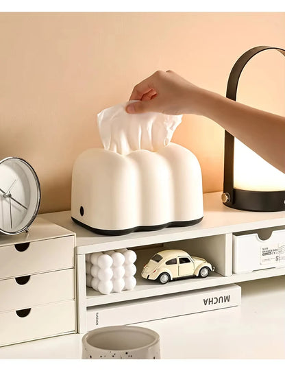 Cloud Design Tissue Boxes Storage Napkin Holder Paper Case Organizer Ornament Craft Desktop Tissue Holder Kitchen Tissue Box