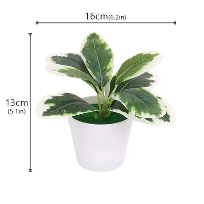 Green Artificial Tree Pot Bonsai Grass Plants