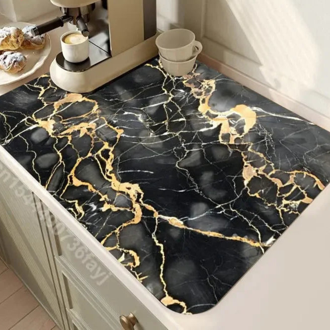 Absorbent Tableware Dish Drying Mat Kitchen