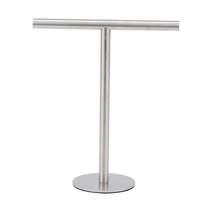 Stainless Steel Bath Towel Stand T-Shape Modern Style Bathroom Towel Hanger with Heavy Base Rustproof Hand Towel Holder Kitchen