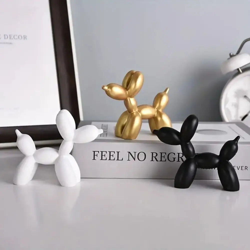 Style Balloons Puppy Statues