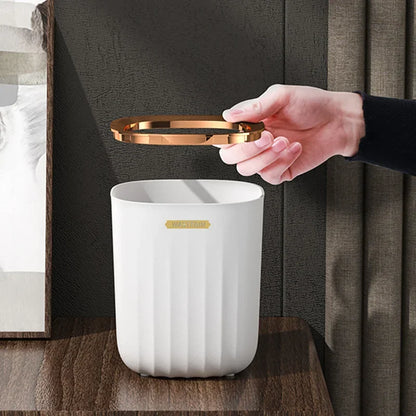 Desktop Trash Can Plastic Dustbin Office Table Cute Storage Bucket Waste Bin Basket Countertop Durable Rubbish Bin for Kitchen
