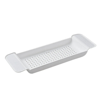 Bath  Tub Table Bathtub Tray Stable Placement Expandable Plastic Material Draining Design Bath  Tub Table for Bathroom