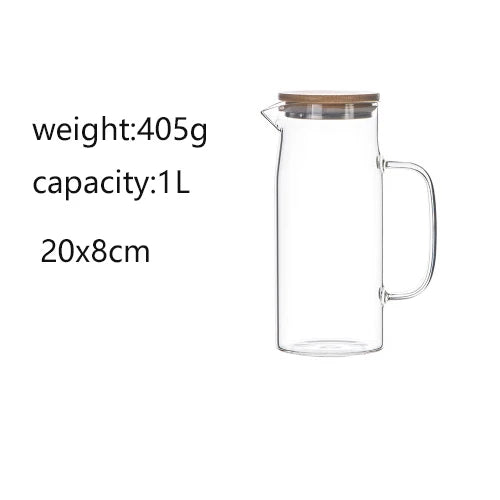 Thickened Glass Kettle Bamboo