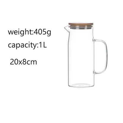 Thickened Glass Kettle Bamboo