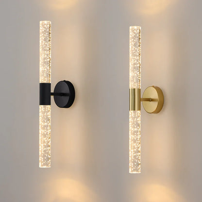 Nordic Bubbles Crystal Rod LED Wall Lamp