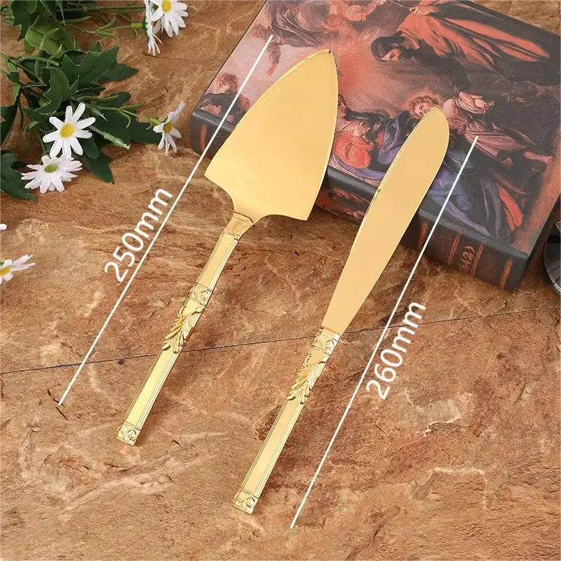 Golden Wedding Cake Knife