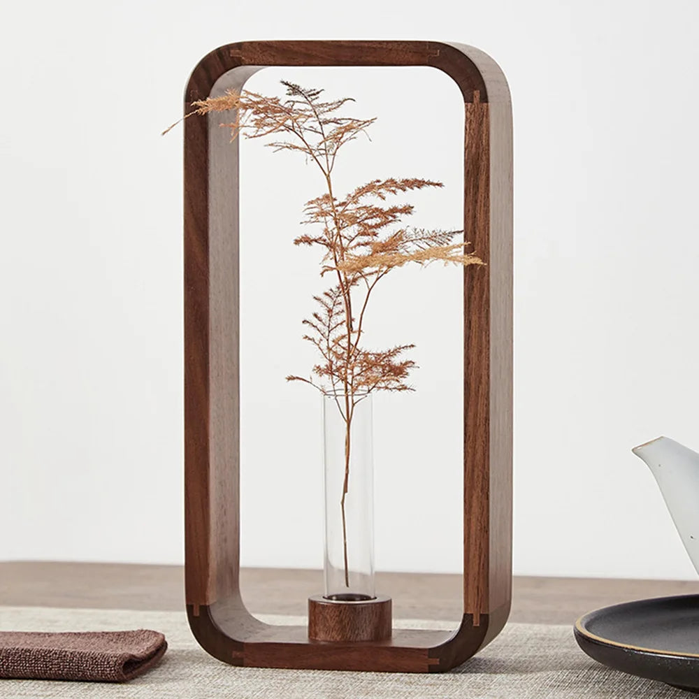 Rectangle Solid Wood Hydroponic Plant