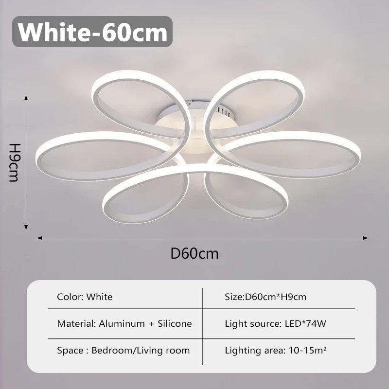 Modern LED Ceiling Lamp Aluminum