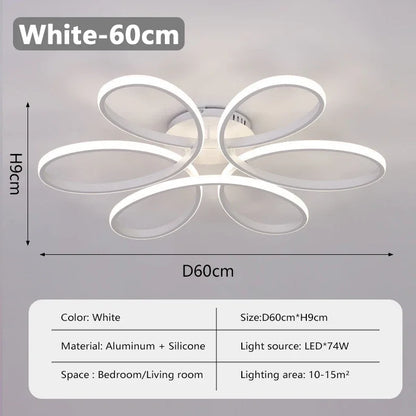 Modern LED Ceiling Lamp Aluminum