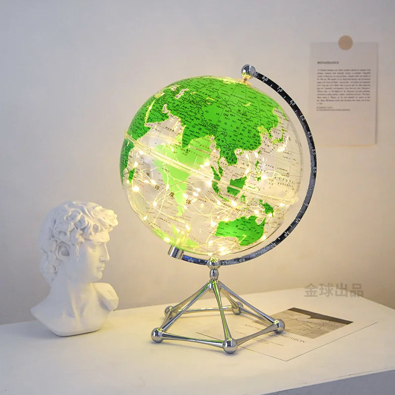 Golden Globe Factory Earth HD Globe Club, 20cm students teach transparent globes. Indoor decoration gifts.