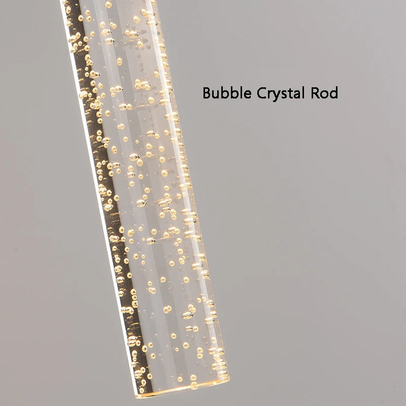 Nordic Bubbles Crystal Rod LED Wall Lamp