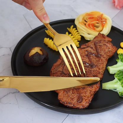 Luxury Cutlery Set Stainless Steel Knife Fork Spoon