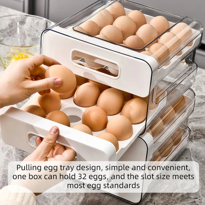 Refrigerator Egg Organizer Storage Box