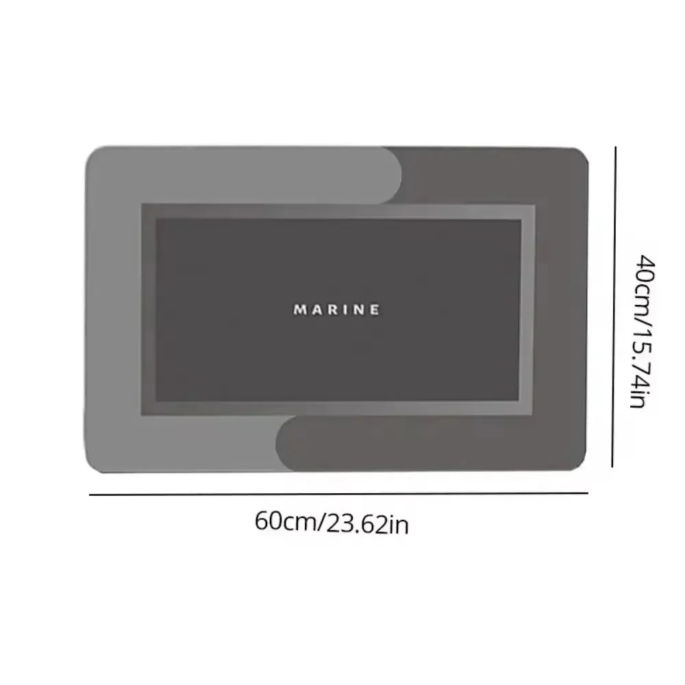 Mats Diatomite Bath Absorbent Anti Slip Floor Mat Foot Carpet Quick Dry Shower Toilet Rug Bathroom Kitchen Doormat Washable