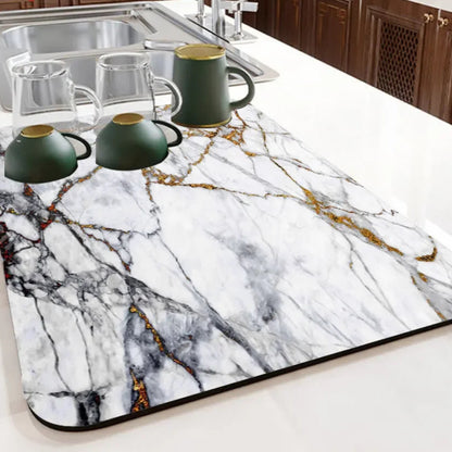 Absorbent Tableware Dish Drying Mat Kitchen